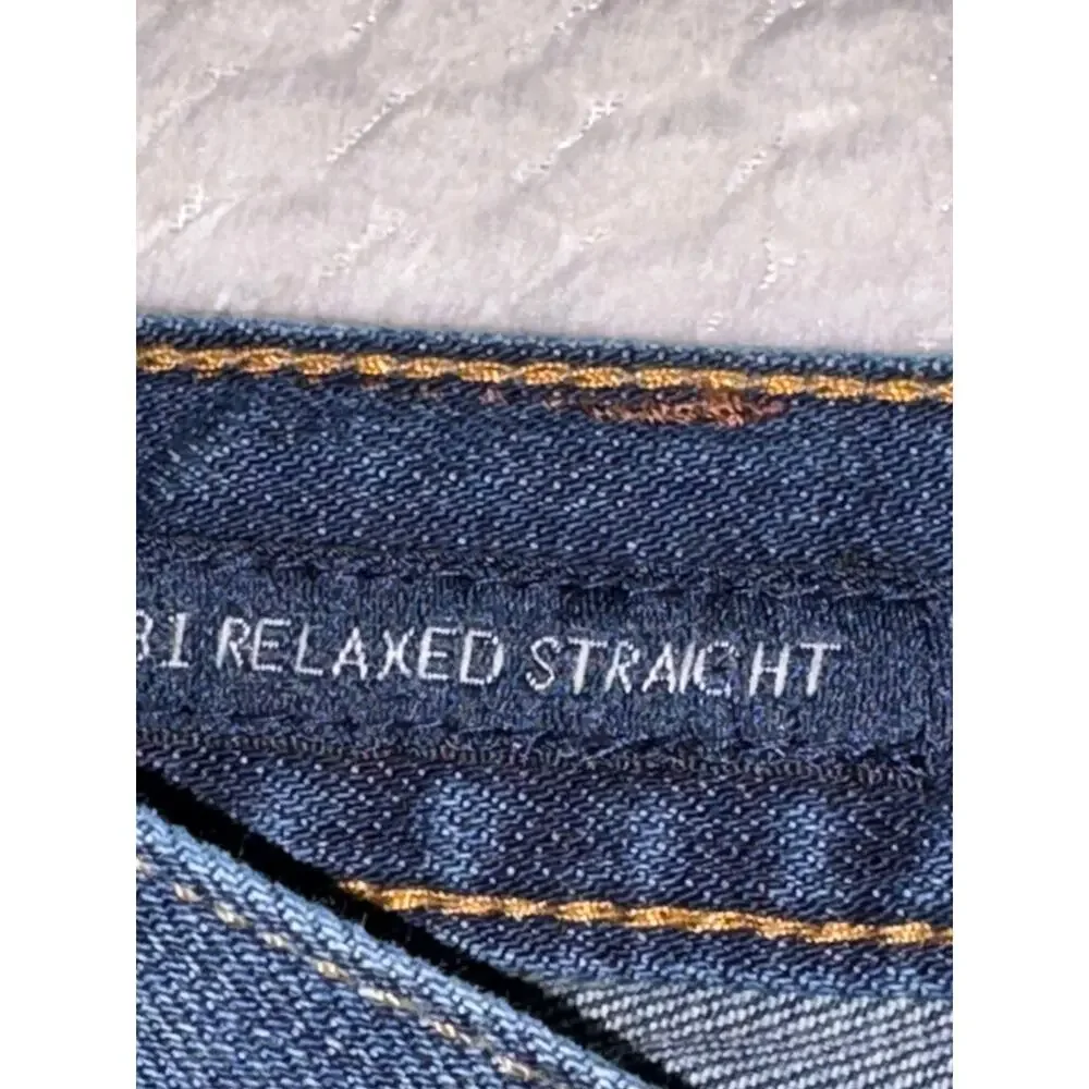 Vintage lucky jeans men’s relaxed straight cut dark blue 34x32 jeans